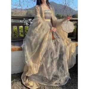 Vestido chino Hanfu para mujer vestido tradicional de princesa disfraces bata de baile escénico - Imagen 1 de 15