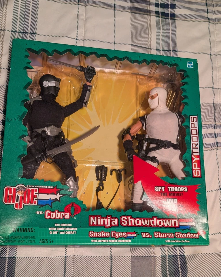 GI Joe vs Cobra Ninja Showdown Snake Eyes vs. Storm Shadow 12 дюймов Hasbro Spy Troops - Изображение 1 из 1