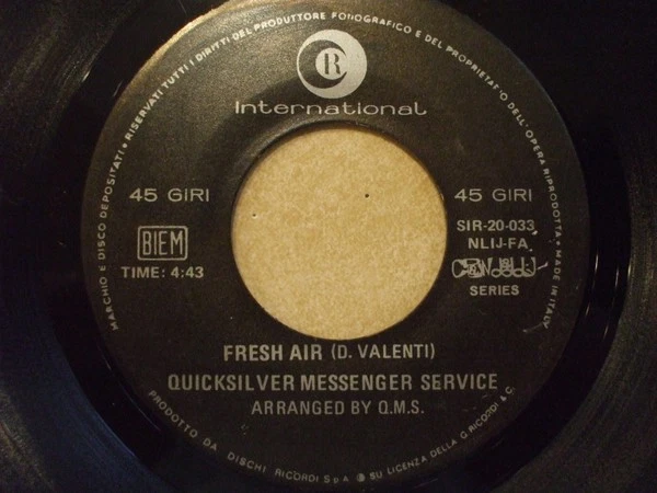 Quicksilver Messenger Service - Fresh Air, 7", (Vinyl) - Image 1 of 1