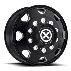 17.5x6.75 ATX AO401 Octane Gloss Black Milled FORGED Wheel 8x6.5 (0mm) - Picture 1 of 5