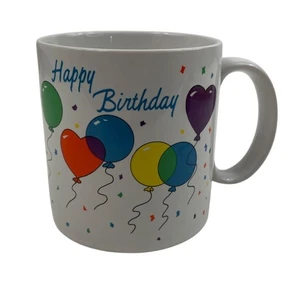 Vintage Russ Berrie Happy Birthday Ballon Keramik Tasse Tasse - Bild 1 von 10