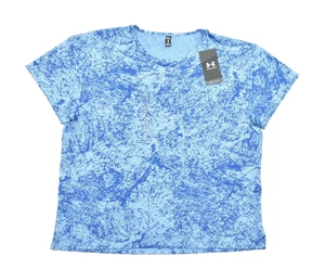 Under Armour Women XL Blue  Vanish Energy Top Crewneck Short Sleeve NEW 1389222 - Picture 1 of 8
