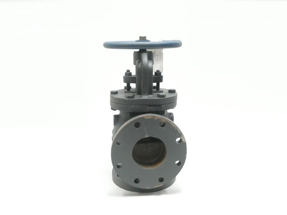 Nibco NHD300H F-818-B Manual Iron Flanged Angle Valve 4in 125 - Image 1 of 4