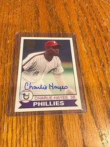 2016 Topps Archives Charlie Hayes Fan Favorites Auto On Card Phillies #FFA-CH - Picture 1 of 3