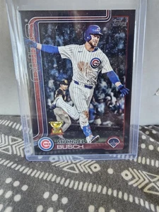 2025 Topps Series 2 Michael Busch All Star Rookie Cup 01/74 Black Border - Picture 1 of 2