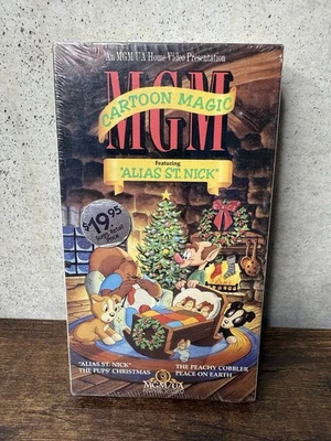 MGM Cartoon Magic Christmas - Alias St. Nick (VHS, 1987) Promo Demo Screener New - Image 1 of 4