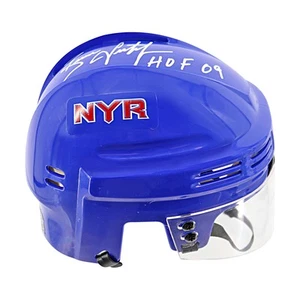 Brian Leetch New York Rangers Autographed Inscribed Mini Helmet (Steiner CX) - Picture 1 of 7