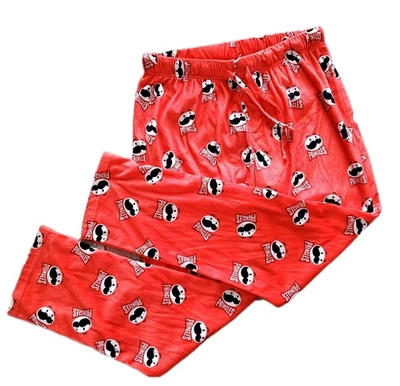 Kelloggs Pringles Adult Size Large Pajama Pants All Over Logo Print Red Soft!  Foto 1 de 4