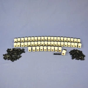 Leviton 41106-RA6 Almond Quickport 6-Wire Snap-In RJ11 Telephone Jacks 50-Pack - Picture 1 of 5