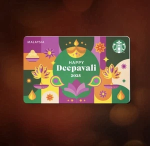Starbucks Malaysia Exclusive Diwali Card 2025 🪔 🌟 🇲🇾 - Picture 1 of 1