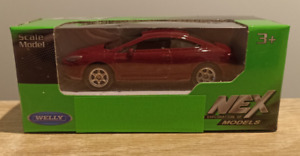 2023 Welly Peugeot 407 Coupe - 1:64 1/64 NEX Series, Burgundy