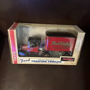 1918 Ertl Ford Truck Tractor Trailer True Value Hardware Bank Diecast Metal 1:25 - Picture 1 of 7