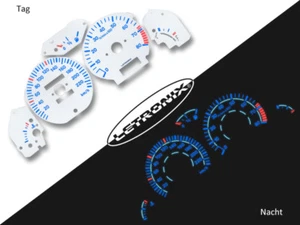 LETRONIX Plasma Tacho Tachoscheiben EL-Dash Peugeot 106 Typ1 20-220Km 8000RPM - Picture 1 of 1