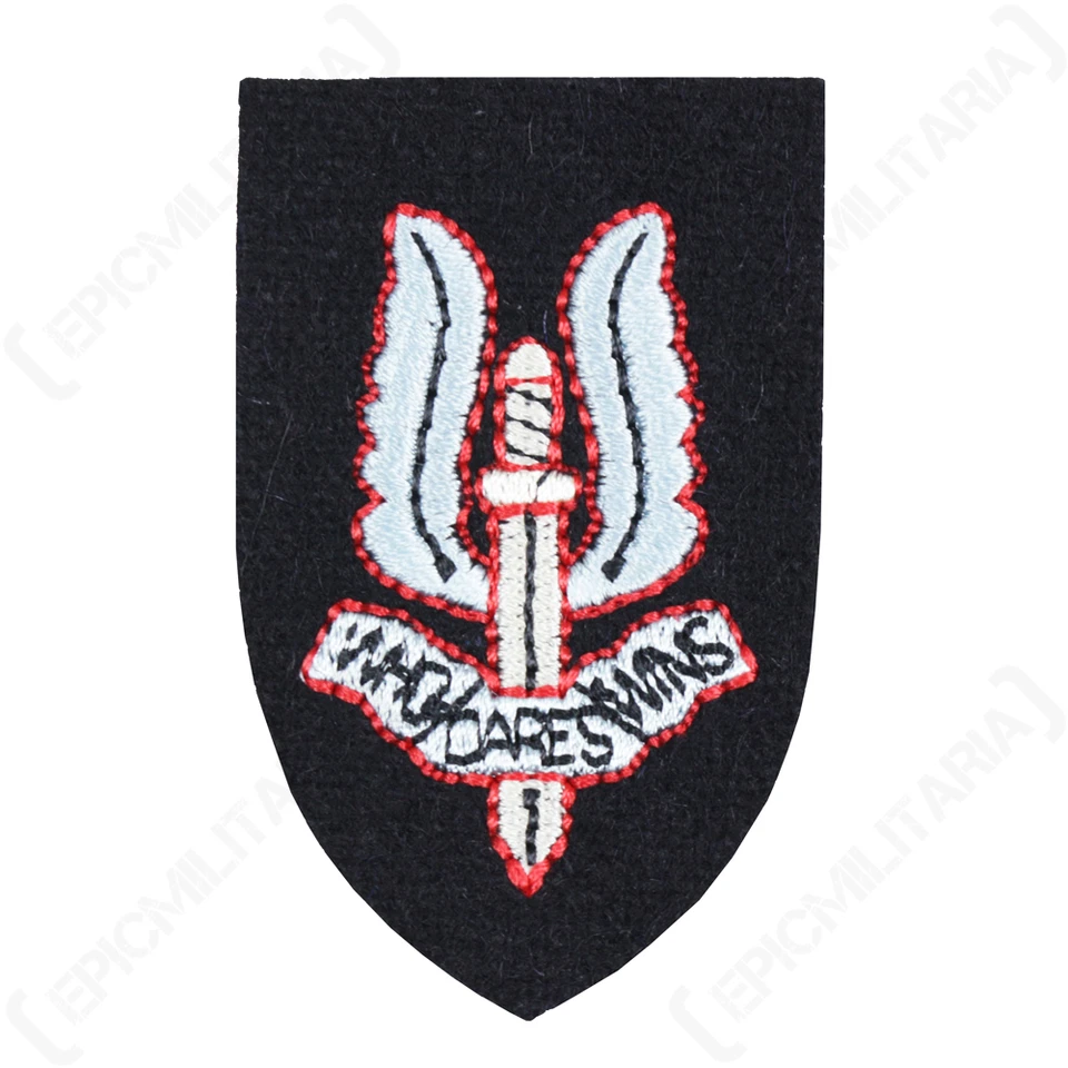 British Army SPECIAL AIR SERVICE Beret Badge - WW2 Repro SAS Cloth Cap Patch New - Image 1 of 1