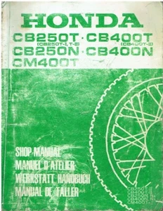 HONDA CB250T , CB400T , CB250N & CB400N ORIGINAL 1980 FACTORY WORKSHOP MANUAL - Picture 1 of 1