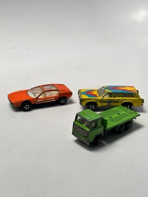 Lot VTG Playart 1967 Lamborghini Marzal Orange Estate wagon Yellow Open Platform - Image 1 of 4