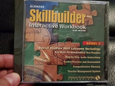 Glencoe Skillbuilder Interactive Workbook CD-ROM Level 2 Social Studies-NIP - Image 1 of 2