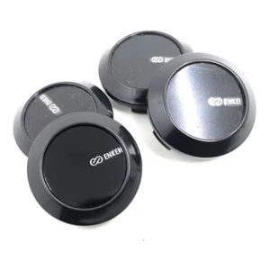 Tapacubos centrales de llantas de aleación negra plateada ENKEI de 65 mm 4 piezas Tapacubos Tapacubos Llanta - Imagen 1 de 7