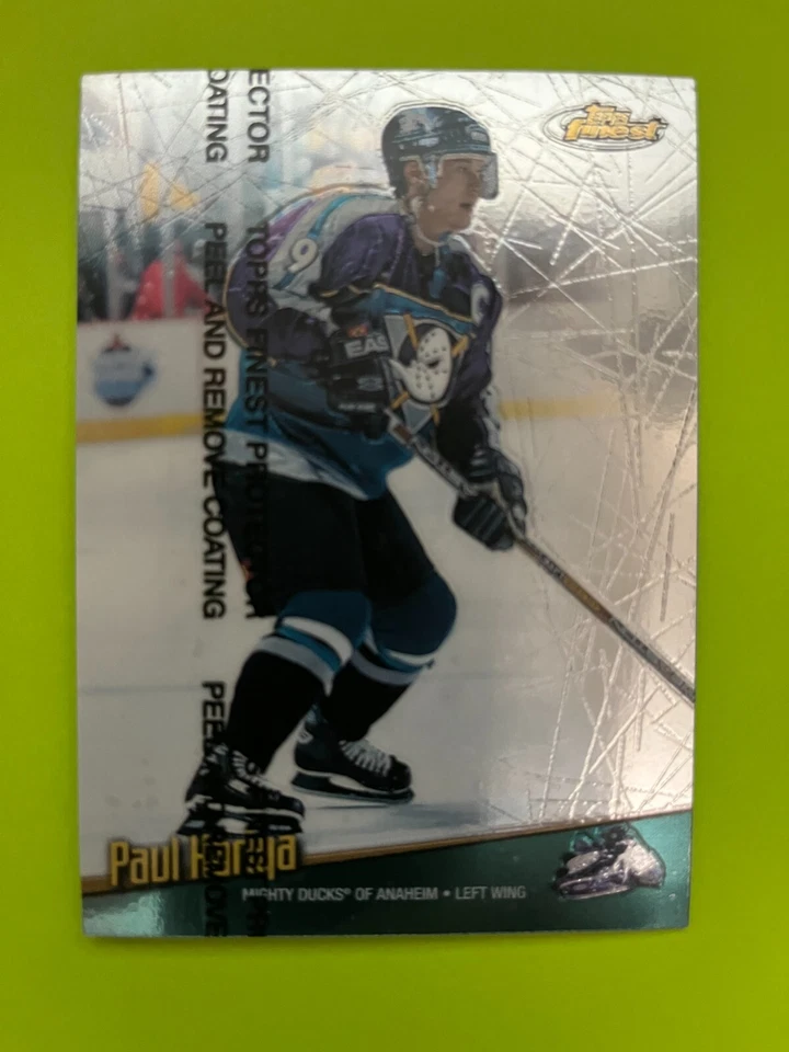 1998-99 Topps Finest #100 Paul Kariya Anaheim Mighty Ducks NrMt - Image 1 of 2