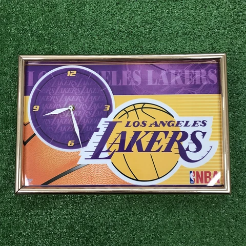 VINTAGE LA LAKERS WALL CLOCK LOS ANGELES MAGIC JOHNSON KAREEM SHAQ KOBE BRYANT Cover