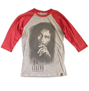 Men's Gray Bob Marley Long Sleeve Shirt Size Medium - Picture 1 of 3