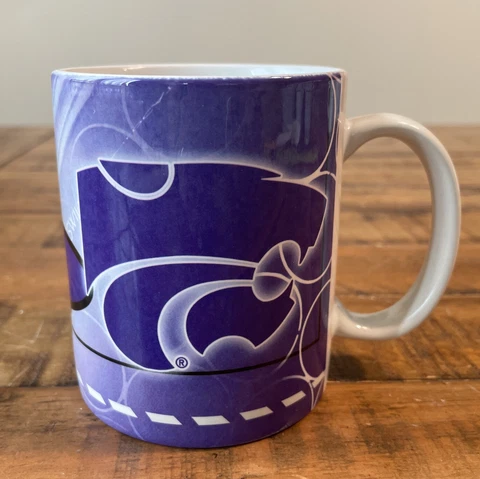 Vtge 2002 Encore Kansas State Wildcats KSTATE Coffee Mug-NCAA Purple Ceramic Mug Cover