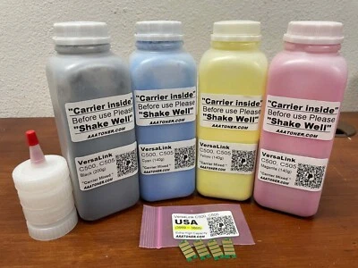 (200g/140g) 4 EX HY Toner Refill for Xerox VersaLink C500, C505 + 4 Chip (USA) - Image 1 of 4