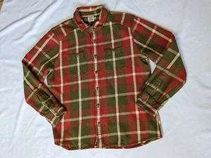 Camisa Flint and Tinder para Hombre XXL roja verde a cuadros franela resistente - Imagen 1 de 4