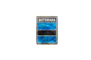 Botswana Aufkleber / Botswana Flagge Sticker / "3 x 4" Botswana Sticker - Bild 1 von 1
