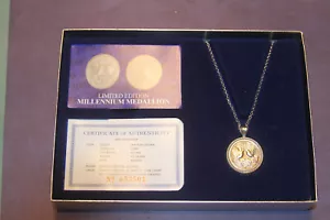 Vintage Millenium Doves Silver Necklace - Picture 1 of 2