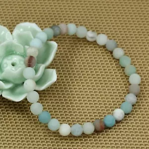 2025NEW Minimalist Boho Matte Amazonite Eco-Friendly Women Bracelet Gift - Picture 1 of 20