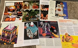 Plastic Canvas Halloween / Fall Patterns Tissue Box / Coasters / Door Hangings - Bild 1 von 71