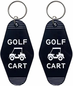Llavero de plástico retro para carro de golf Jgrprlq 2 piezas para carro de golf con... - Imagen 1 de 2