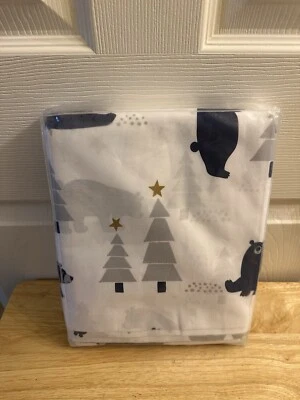 Nuevo en Paquete The Company Store Holiday Bear Percal Doble Funda Nórdica Solo Foto 1 de 4
