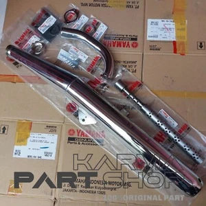 YAMAHA RXK RX135 fit RX125 RXS115 RX115 RX SPESIAL MUFFLER EXHAUST Set Genuine - Picture 1 of 4