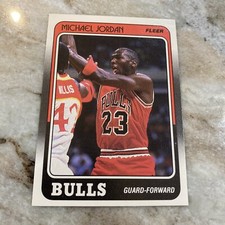 1988-89 Fleer Basketball Michael Jordan 3rd year card Razor Sharp Centered
