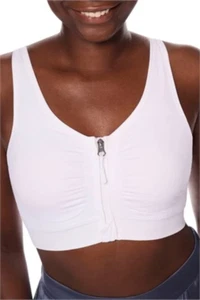 Amoena Women's Emilia Comfort Wire-Free Front Closure Bra - White 45013 - Picture 1 of 4