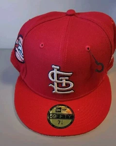 New Era St Louis Cardinals 59fifty 125 Years Gold Leaf With Pins Sz 7 1/2 - Picture 1 of 7