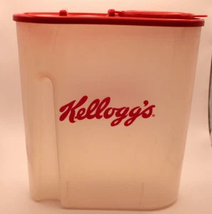 Kelloggs Cereal Storage Container Red Lid Vintage 1996 Advertising Fresh Keeper - Picture 1 of 4
