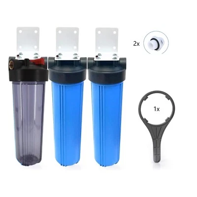 Sonderedition Klarsicht 3X Big Blue Eisen Wasser filter-Brunnen-Pumpe-Pool 20" - Bild 1 von 4