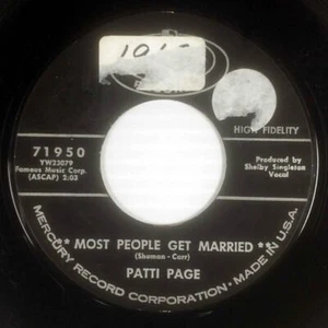 Patti Page - You Don't Know Me / Most People Get Married [7" 45 rpm Single] - Picture 1 of 1