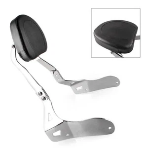 Detachable Sissy Bar Backrest Luggage Fit Suzuki Boulevard M109R 2007-15 Chrome - Picture 1 of 7