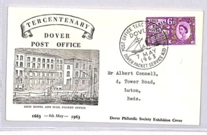 GB *PARIS POSTAL CONFERENCE* FDC 1963 DOVER PACKET SERVICE First Day Cover ZE222 - Picture 1 of 8