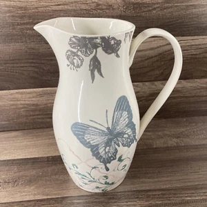 LENOX Alice Drew Collage MARIPOSA Ladybug Flor Floral 10" JARRA - Imagen 1 de 6