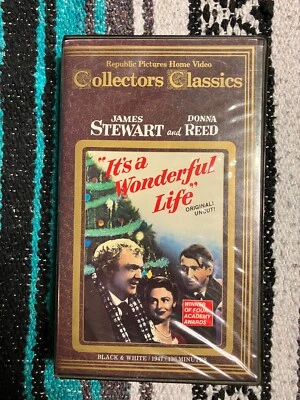 It's A Wonderful Life VHS Uncut Republic Pictures Collectors Classic Rare - Image 1 of 4