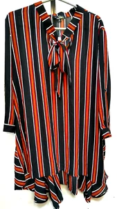 SUZANNE BETRO blouse/red/black/white Fabric Extension on back SZ 3X - Picture 1 of 11