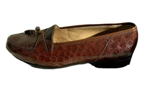 Arnoldo Marcella Handmade In Italy Size 8.5 Shoes 11591 Leather Brown - Picture 1 of 7