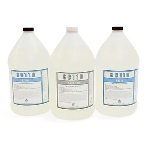 CLEAR EPOXY RESIN 3 GALLON KIT * UV RESISTANT * MARINE GRADE * NON-TOXIC * BOAT - Picture 1 of 12