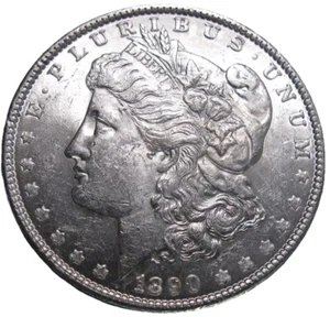 1890 Morgan Silver Dollar ABOUT UNCIRCULATED ++ - Picture 1 of 2