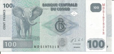 .CONGO 100 FRANCS 30/06/2013 - Image 1 of 2